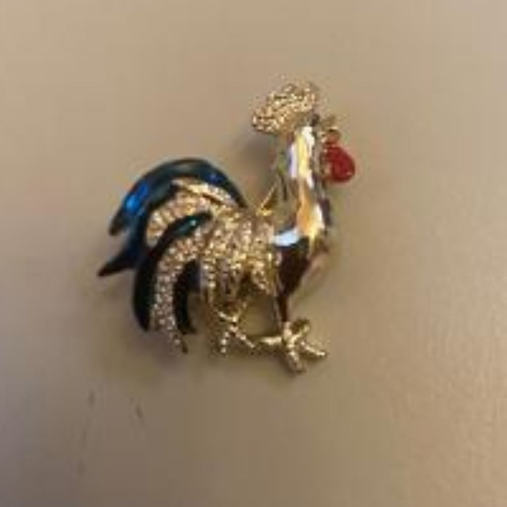 Gerry's Creations Gold Tone Rooster Pin